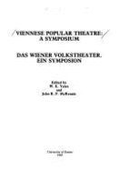 Viennese Popular Theatre: A Symposium