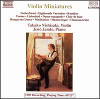 Violin Miniatures - Jen� Jand� (piano); Takako Nishizaki (violin)