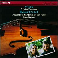 Vivaldi: 5 Cello Concertos - Academy of St. Martin in the Fields; Denis Vigay (cello); Heinrich Schiff (cello); Ian Watson (harpsichord)