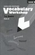 Vocabulary Workshop: Test Book Level G Form a