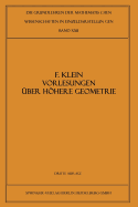 Vorlesungen Uber Hohere Geometrie
