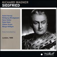 Wagner: Siegfried (London, 1959) - Astrid Varnay (vocals); Dorothea Siebert (vocals); Hans Hotter (vocals); Marga H�ffgen (vocals); Otakar Kraus (vocals);...
