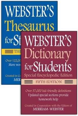 Webster's for Students Dictionary/Thesaurus Shrink-Wrapped Set - Merriam-Webster (Creator)