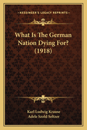 What Is the German Nation Dying For? (1918)