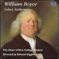 William Boyce: Select Anthems - 