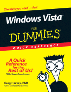 Windows Vista for Dummies Quick Reference