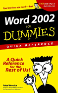 Word 2002 for Dummies Quick Reference