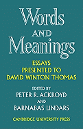Words and meanings