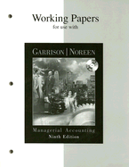 Working Papers for Use with Managerial Accounting