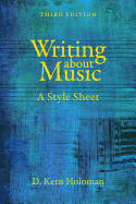 Writing about Music: A Style Sheet