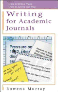 Writing for Academic Journals