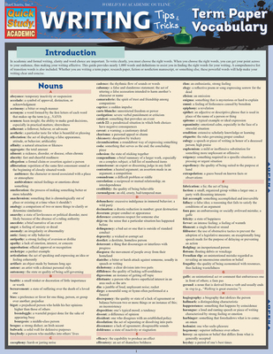 Writing Tips: Term Paper Vocabulary - Zaczek, Jennifer