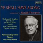 Ye Shall Have a Song
